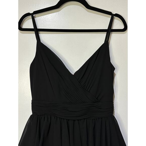 Ieena For Mac Duggal Sleeveless Tiered Ruffle Gown Black Size 6 NWT #55416 - Picture 3 of 13